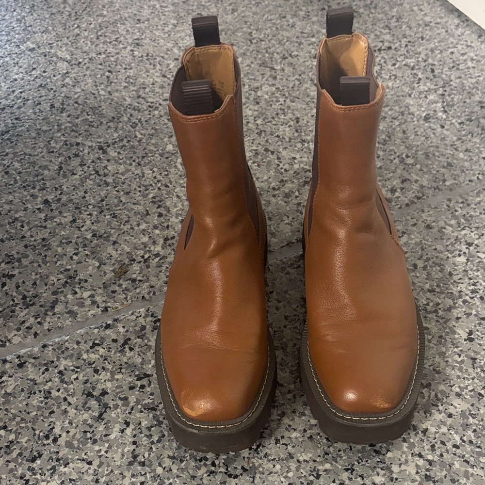 Women’s Sam Edelman Laguna Brown Leather Boots 7.5